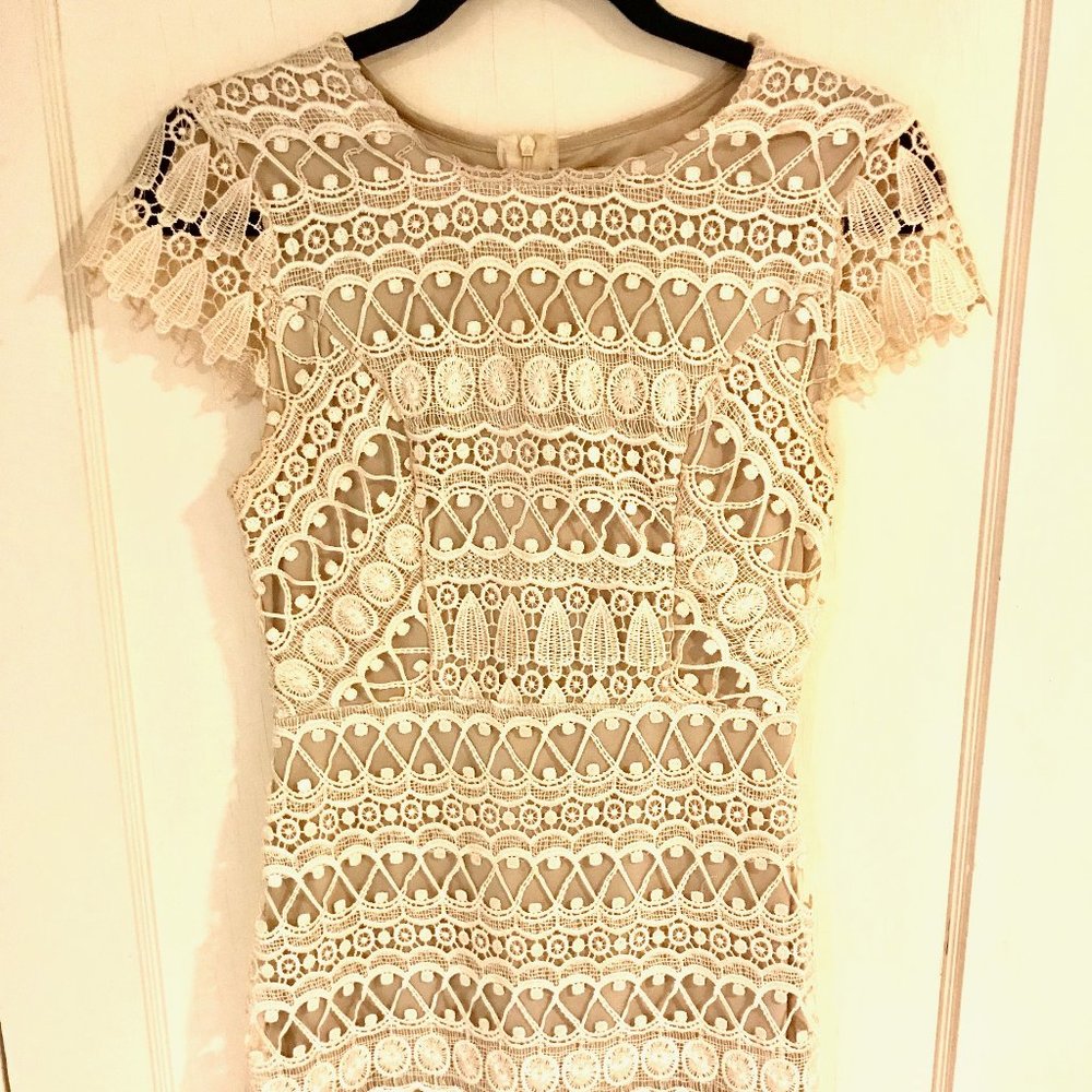 Cream Coloured Lace Dress